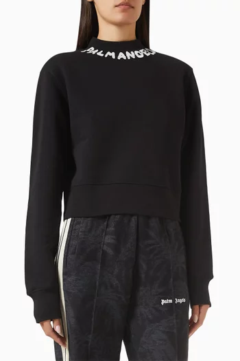 Logo Crop Sweatshirt