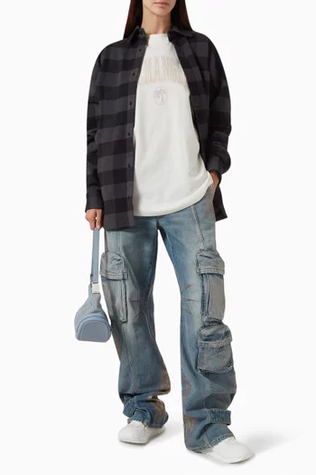 College Palm T-shirt in Cotton