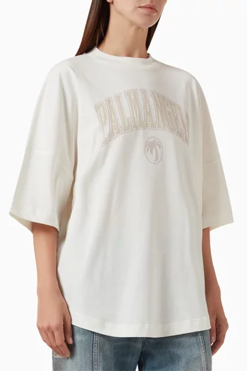 College Palm T-shirt in Cotton