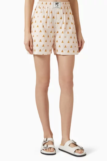 Mini Bear Monogram Shorts