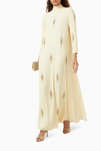 Scattered Embellished Maxi Dress