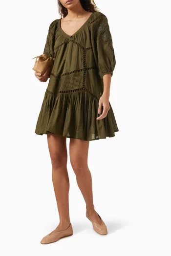 Holly Mini Dress in Cotton-blend
