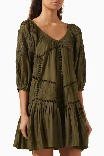 Holly Mini Dress in Cotton-blend