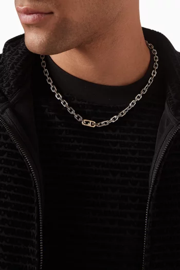 Two-tone Chain Necklace in Stainless Steel