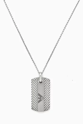 Dog Tag Necklace in Stainless Steel