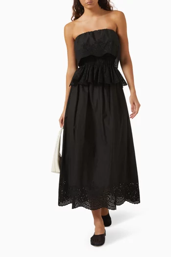 Beryl Strapless Top in Cotton
