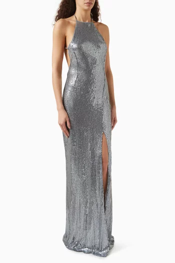 Aether Sequin-embellished Gown