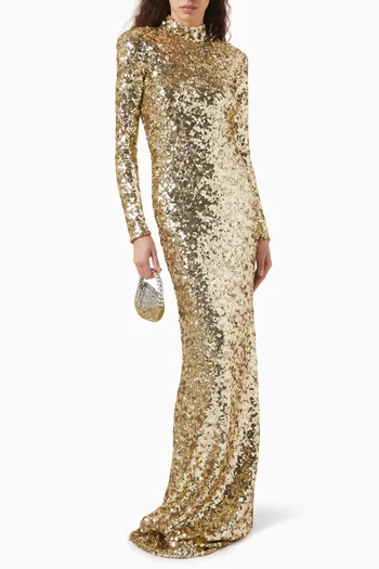 Catroux Sequin-embellished Gown