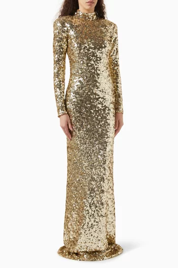 Catroux Sequin-embellished Gown