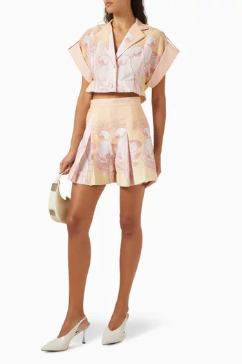 قميص جوايابا قصير كتان