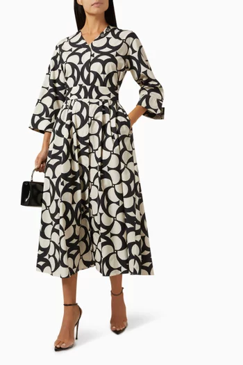 Alice Shirt Dress in Printed Poplin