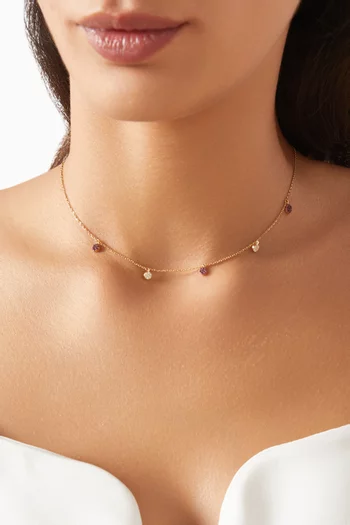 Ruby & Diamond Choker in 18kt Gold