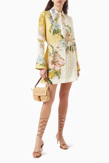 Oleander Mini Dress in Linen
