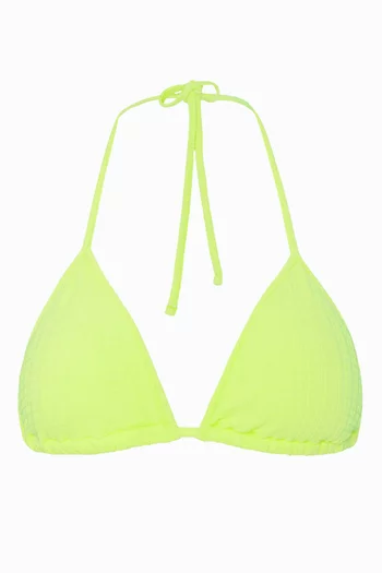 Raven Triangle Bikini Top in Stretch Nylon