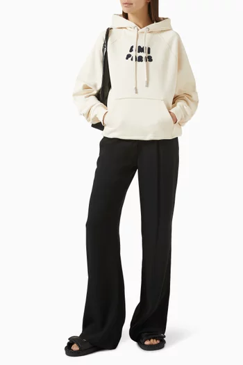 Embroidered-logo Hoodie in Organic Cotton