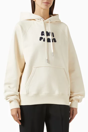 Embroidered-logo Hoodie in Organic Cotton