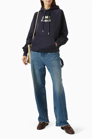 Embroidered-logo Hoodie in Organic Cotton