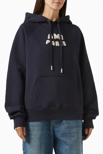 Embroidered-logo Hoodie in Organic Cotton
