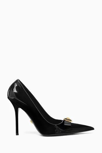 Gianni 110 Ribbon Pumps in Patent Leather