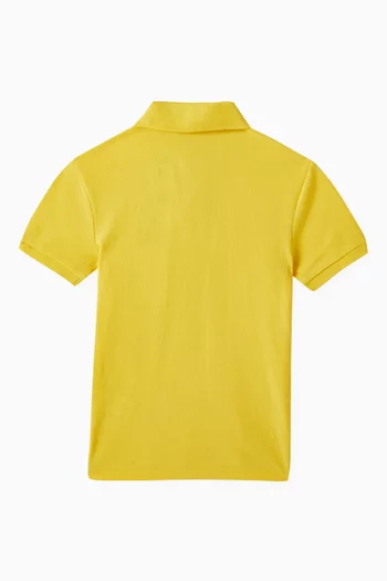 Embroidered-pony Polo Shirt in Pique-knit