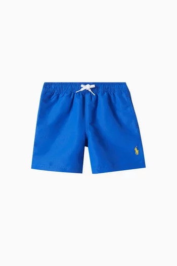 Embroidered-pony Swim Shorts
