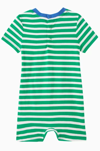Striped Romper in Cotton