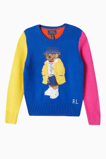 Polo Bear Sweater in Cotton-knit