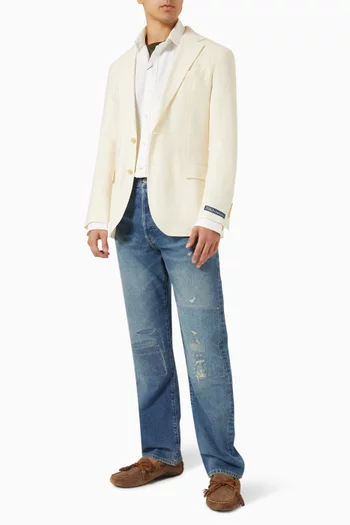 Single-breasted Blazer in Linen