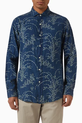 Floral Shirt in Linen