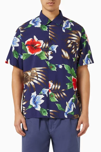 Tropical-print Shirt