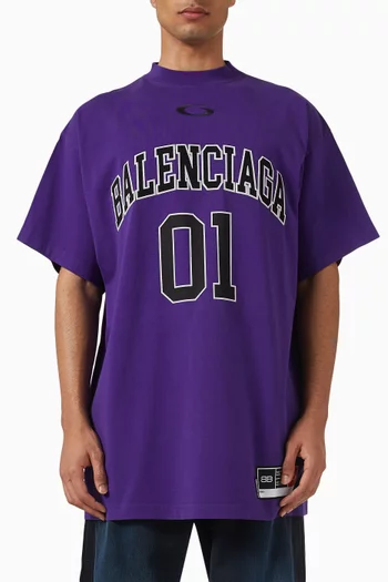 Basketball Series Oversized T-shirt in Vintage Jersey