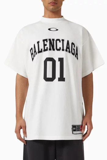 Basketball Series Oversized T-shirt in Vintage Jersey
