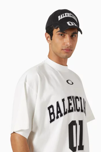 Basketball Series Cap in Cotton Drill
