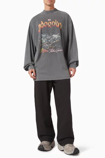 Tbilisi Large Fit T-shirt in Tubular Jersey