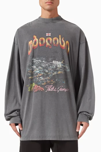 Tbilisi Large Fit T-shirt in Tubular Jersey