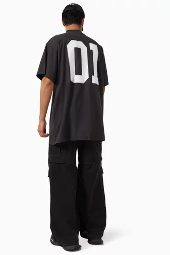 Basketball Series Oversized T-shirt in Vintage Jersey