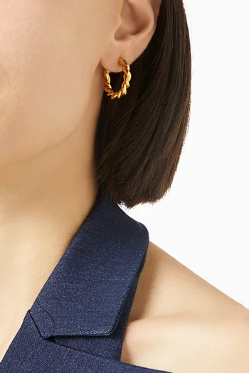 Metisses Hoop Earrings in 18kt Gold-plated Brass