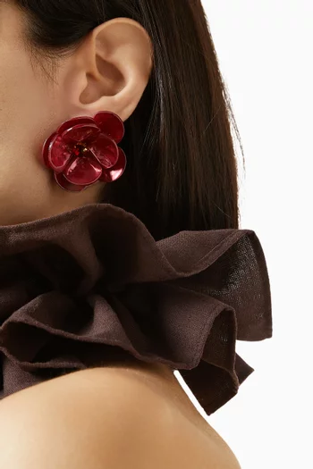 Fleur Blanches Clip-on Earrings