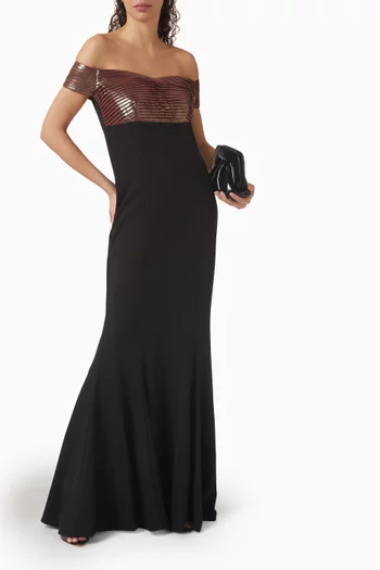 Off-shoulder Gown
