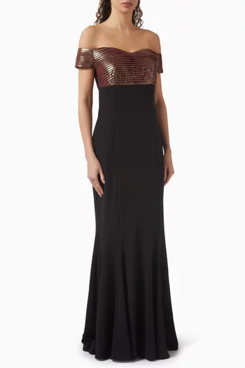 Off-shoulder Gown