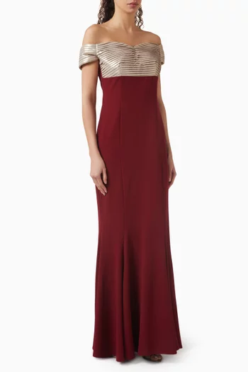 Off-shoulder Gown