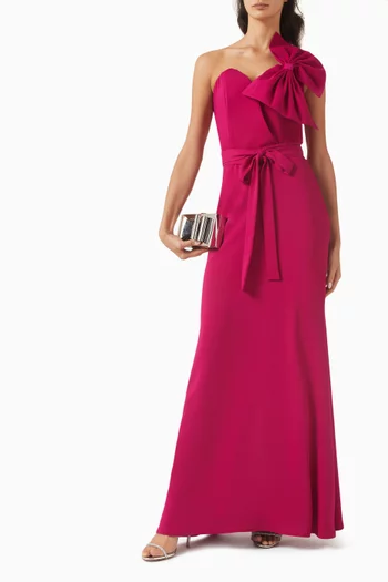 Bow Dress in Crepe