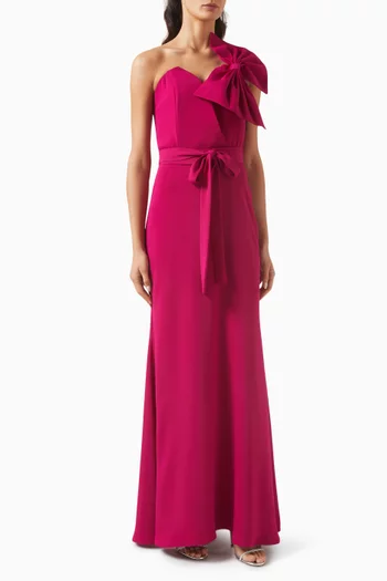 Bow Dress in Crepe