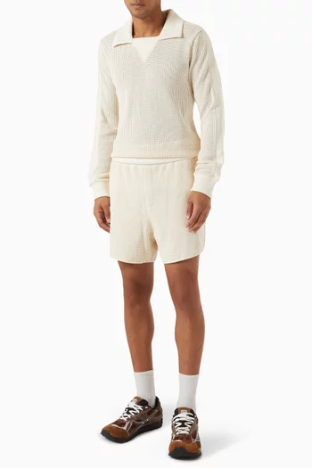 Song Polo Shirt in Knit Jersey Mesh