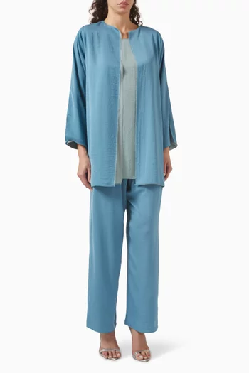 3-piece Top & Pants Set in Silk