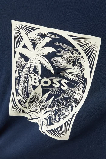Logo Graphic T-shirt in Cotton