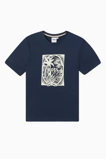 Logo Graphic T-shirt in Cotton