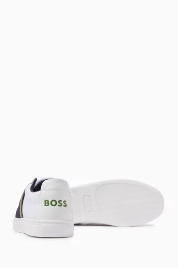 Logo Sneakers in Leather