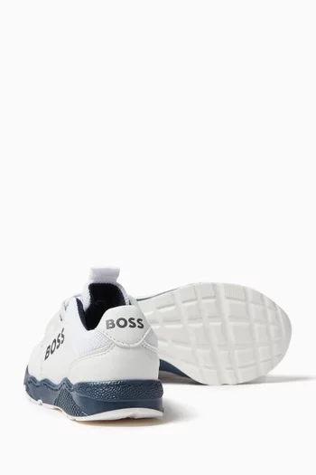 Logo Sneakers in Leather