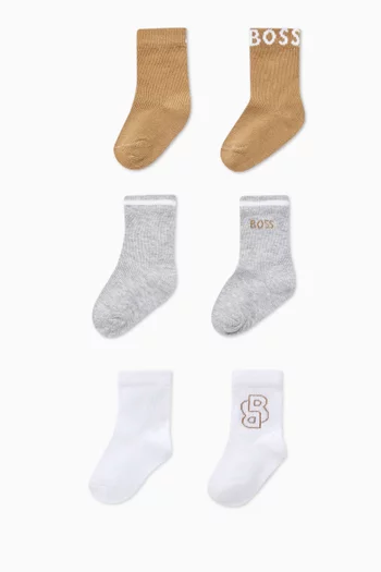 Logo Socks, Set of 3
